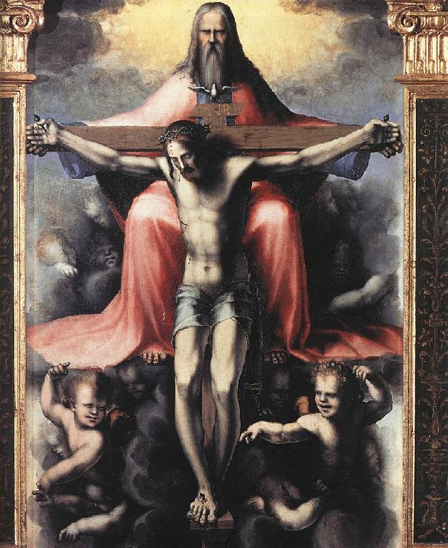 BECCAFUMI, Domenico Trinity (detail) df Sweden oil painting art